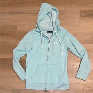Under Armour Women's Sky Blue Zip-Up Hoodie sweatshirt XS
